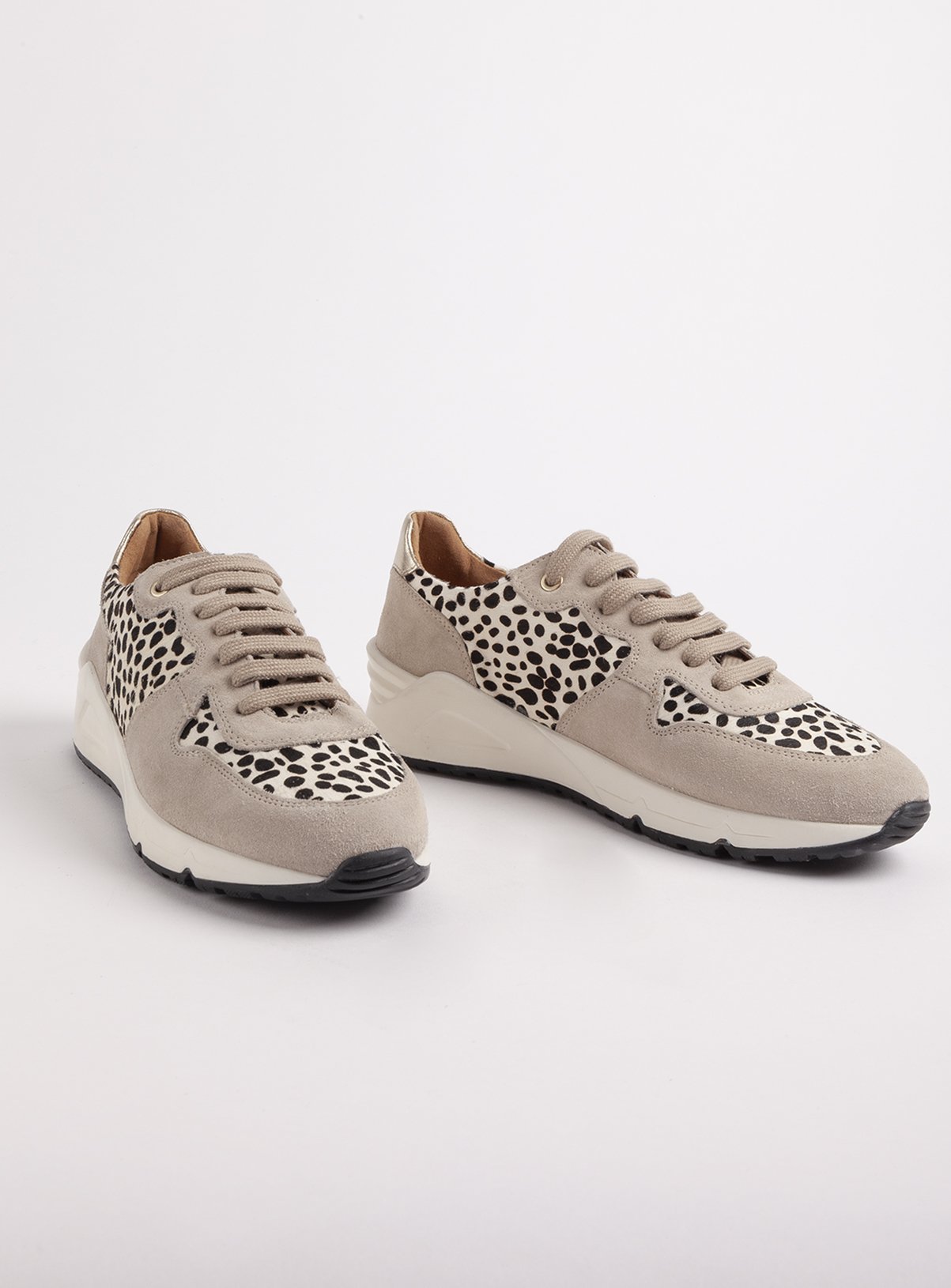 leopard print chunky trainers