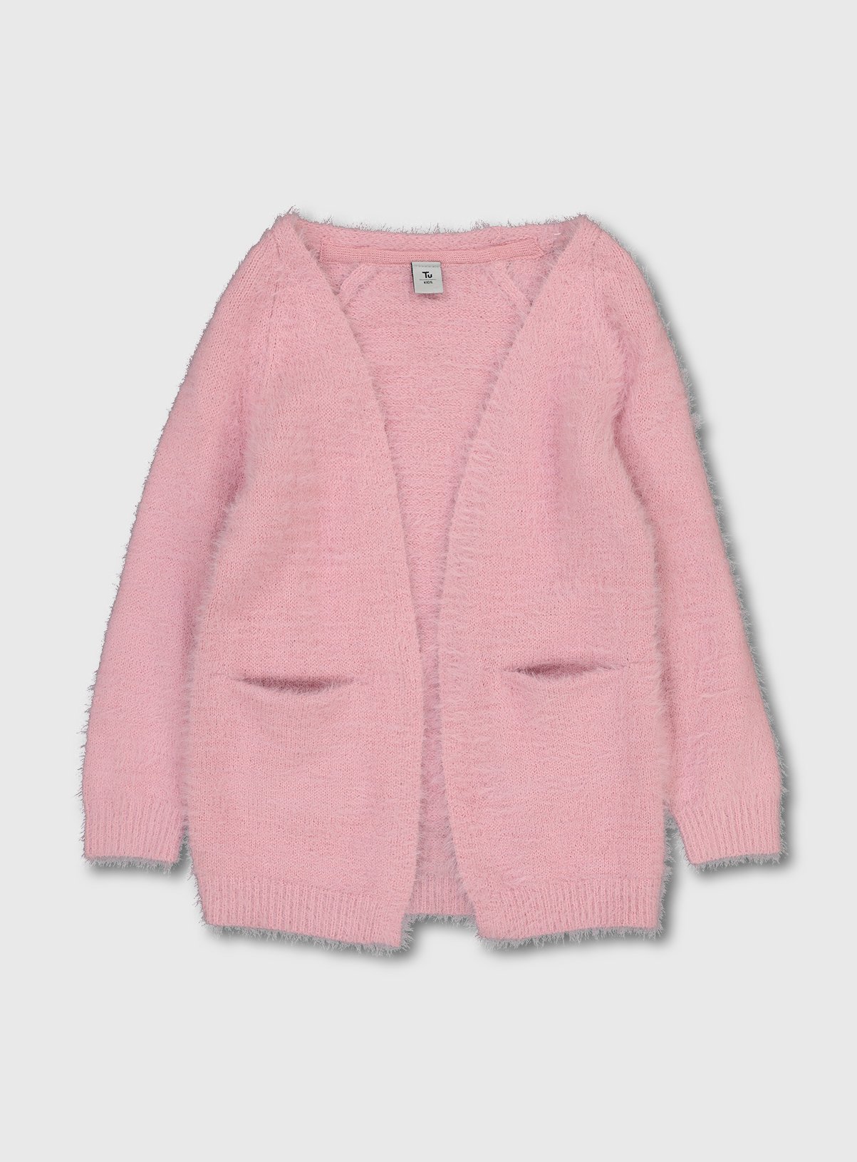 fluffy cardigan pink
