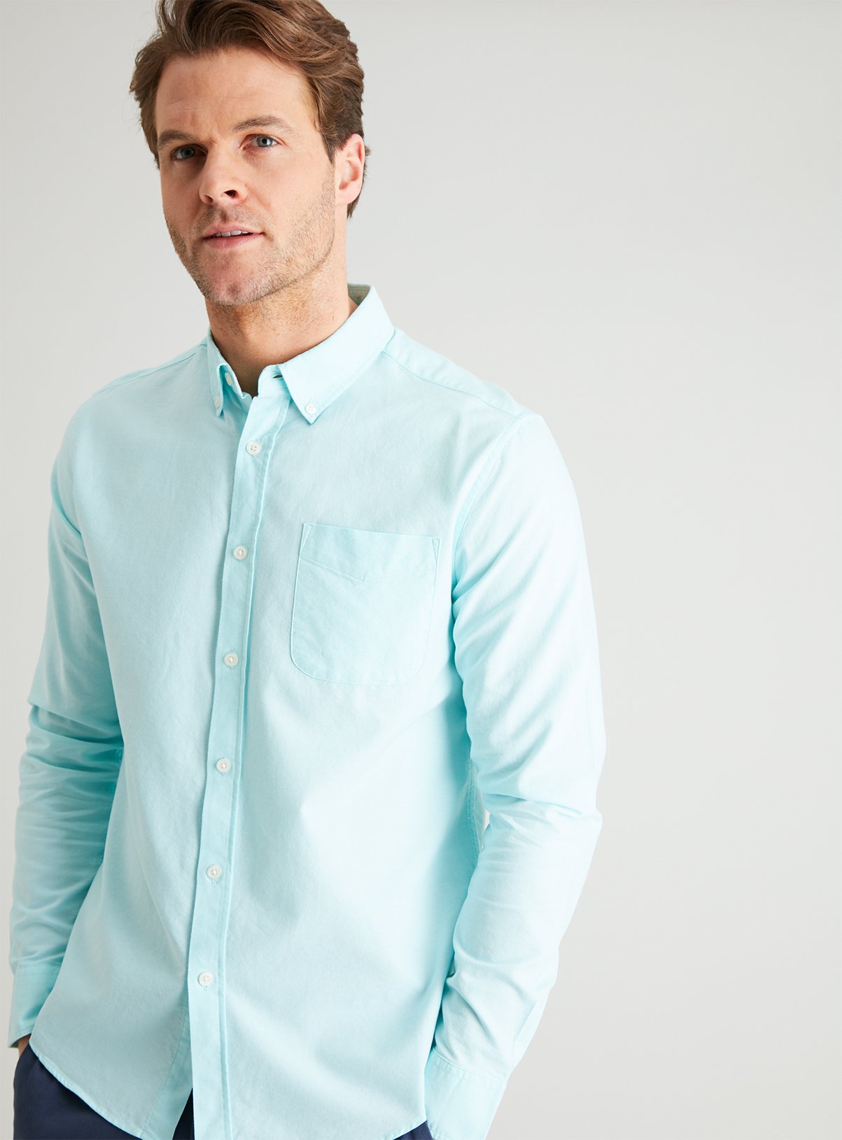 Spearmint Regular Fit Pure Cotton Oxford Shirt Review