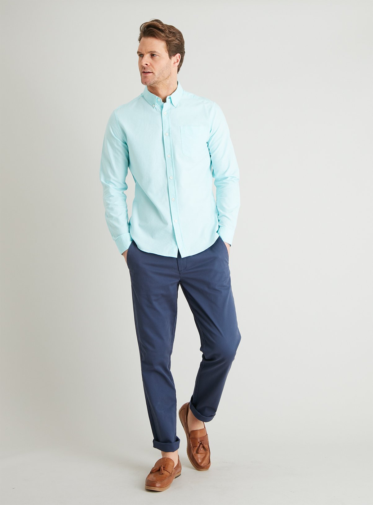 Spearmint Regular Fit Pure Cotton Oxford Shirt Review