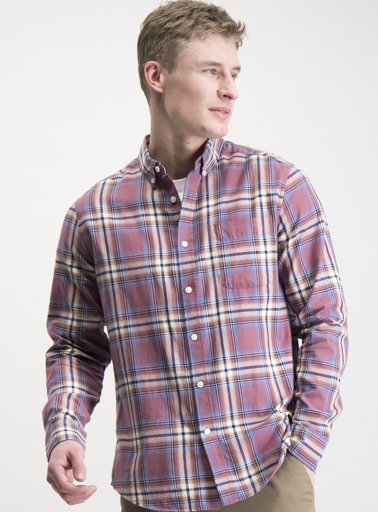 pure cotton twill regular fit shirt