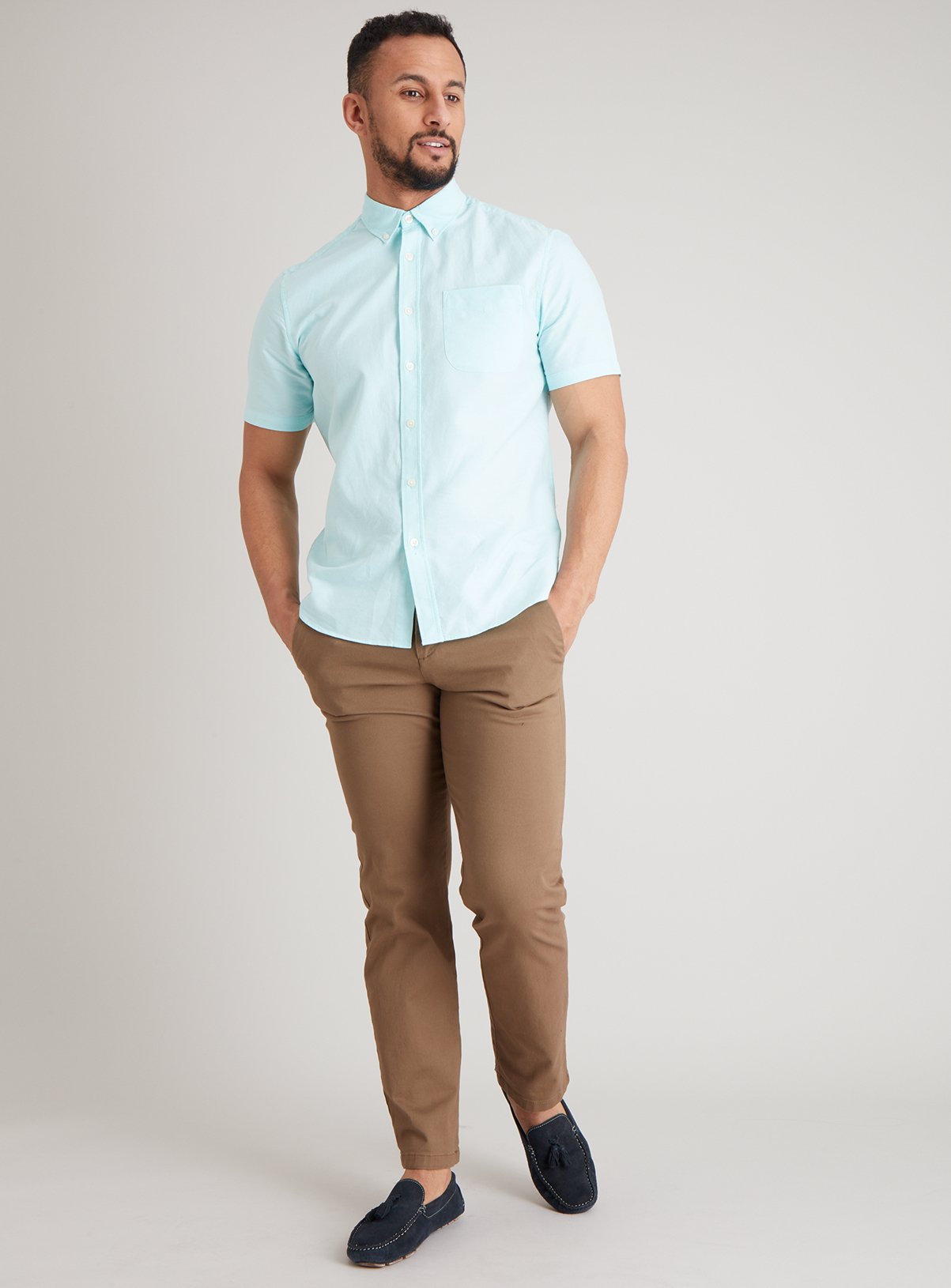 Mint Green Oxford Regular Fit Short Sleeve Shirt Review