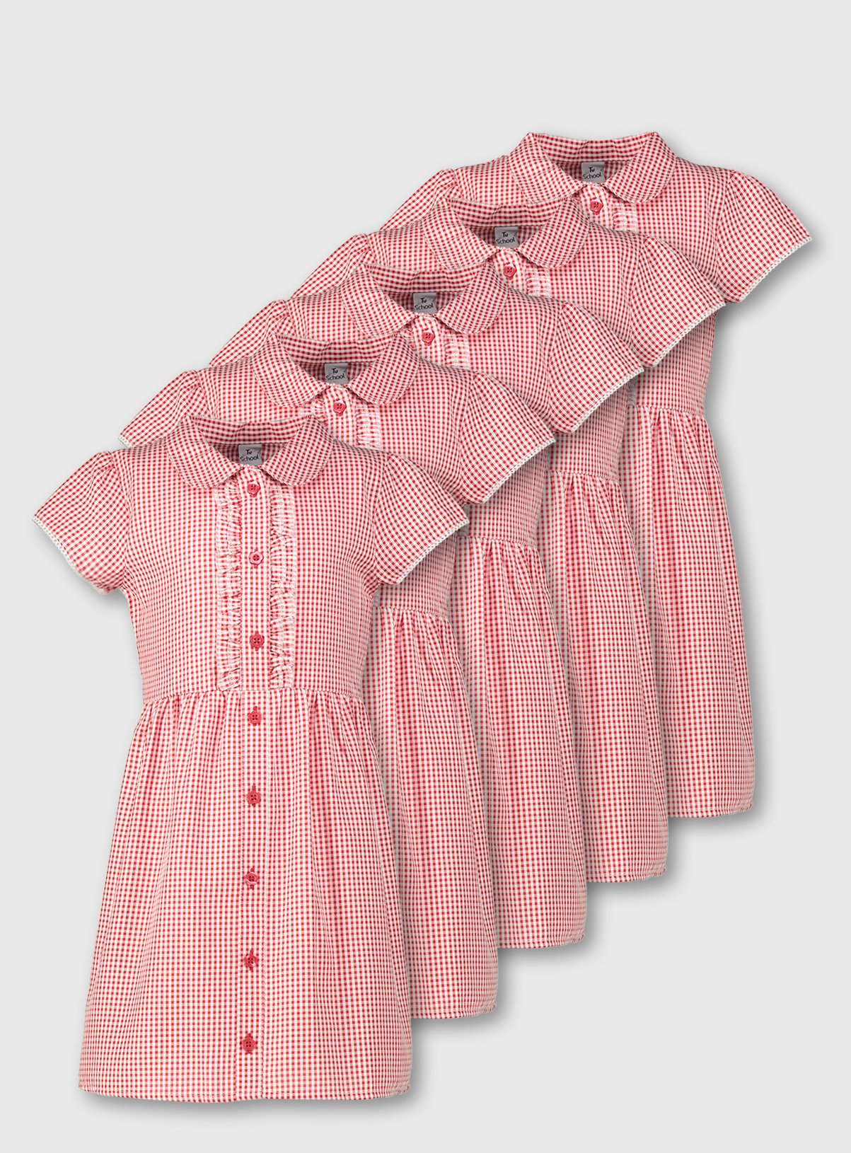 Red Classic Gingham School Dress 5 Pack Review