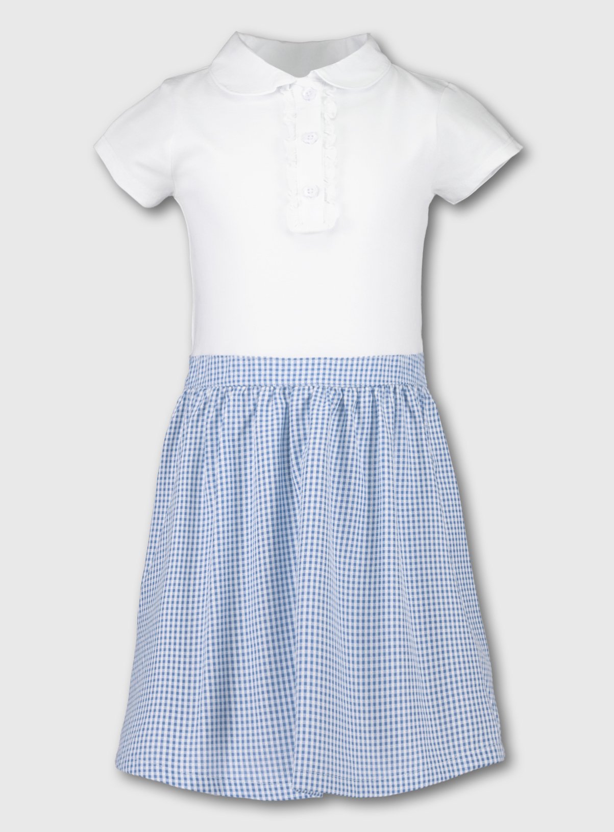 dark blue gingham school dress