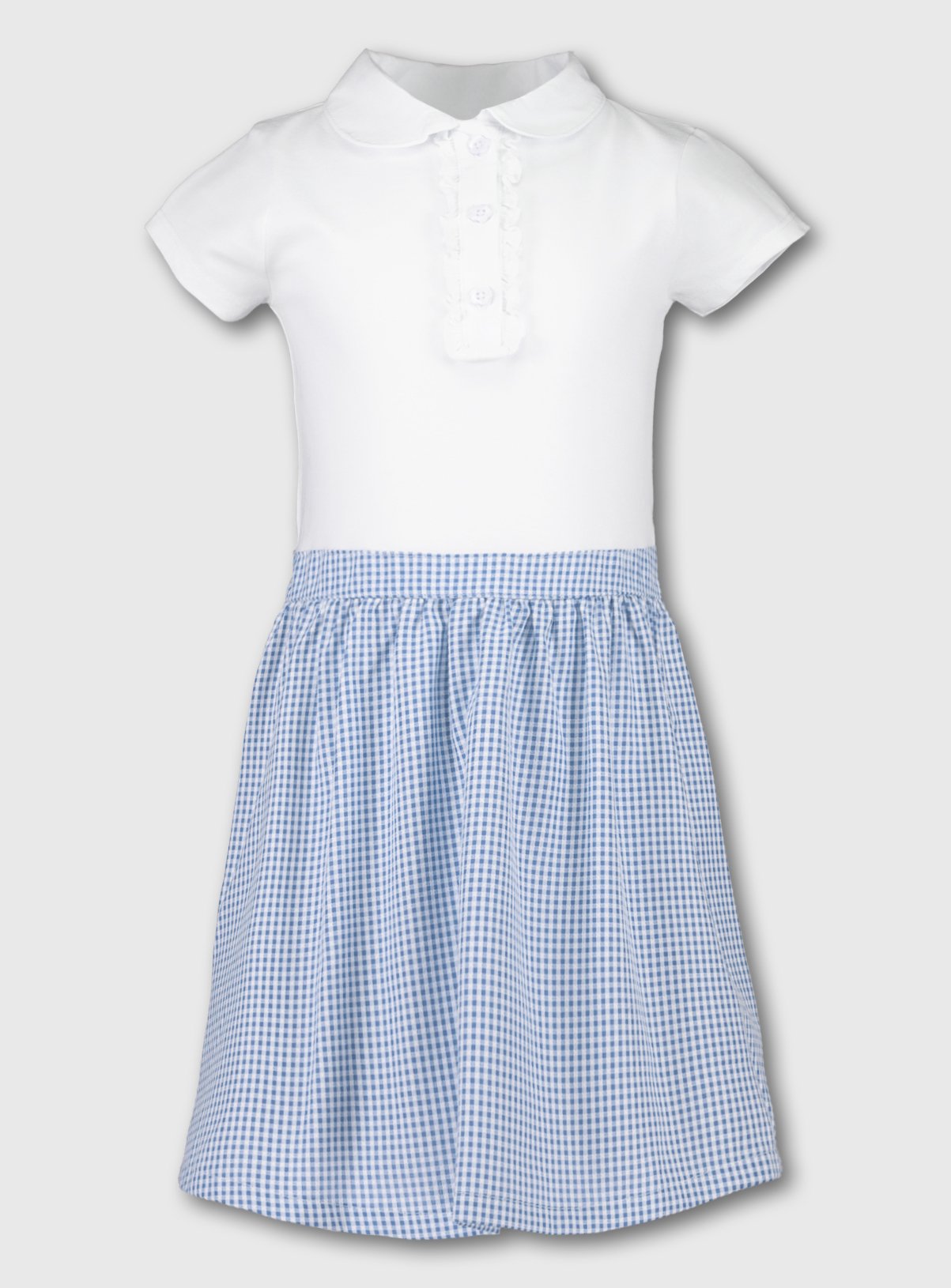 navy gingham school dress