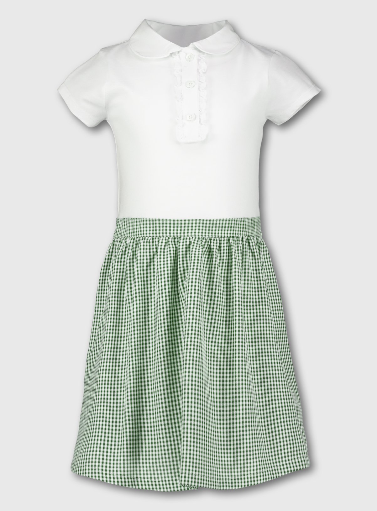 girls navy gingham school dress