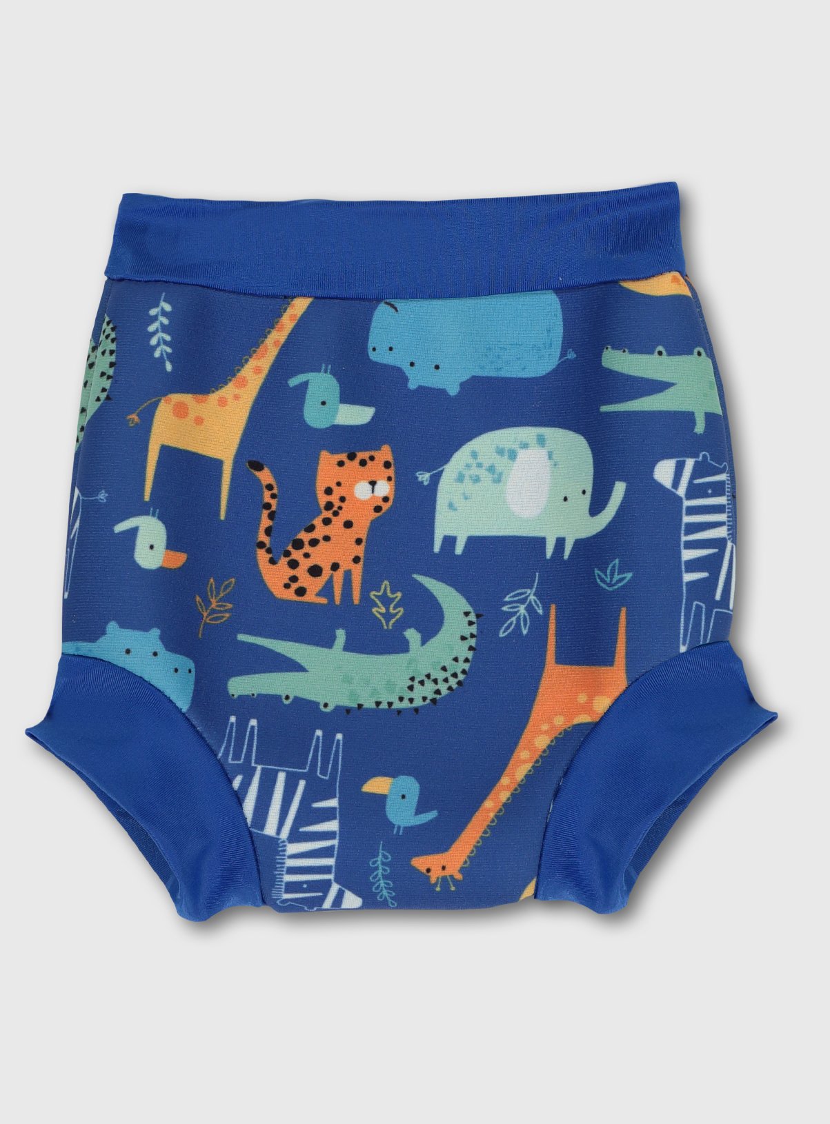 Banana Bite Blue Animal Print Swim Nappy Review