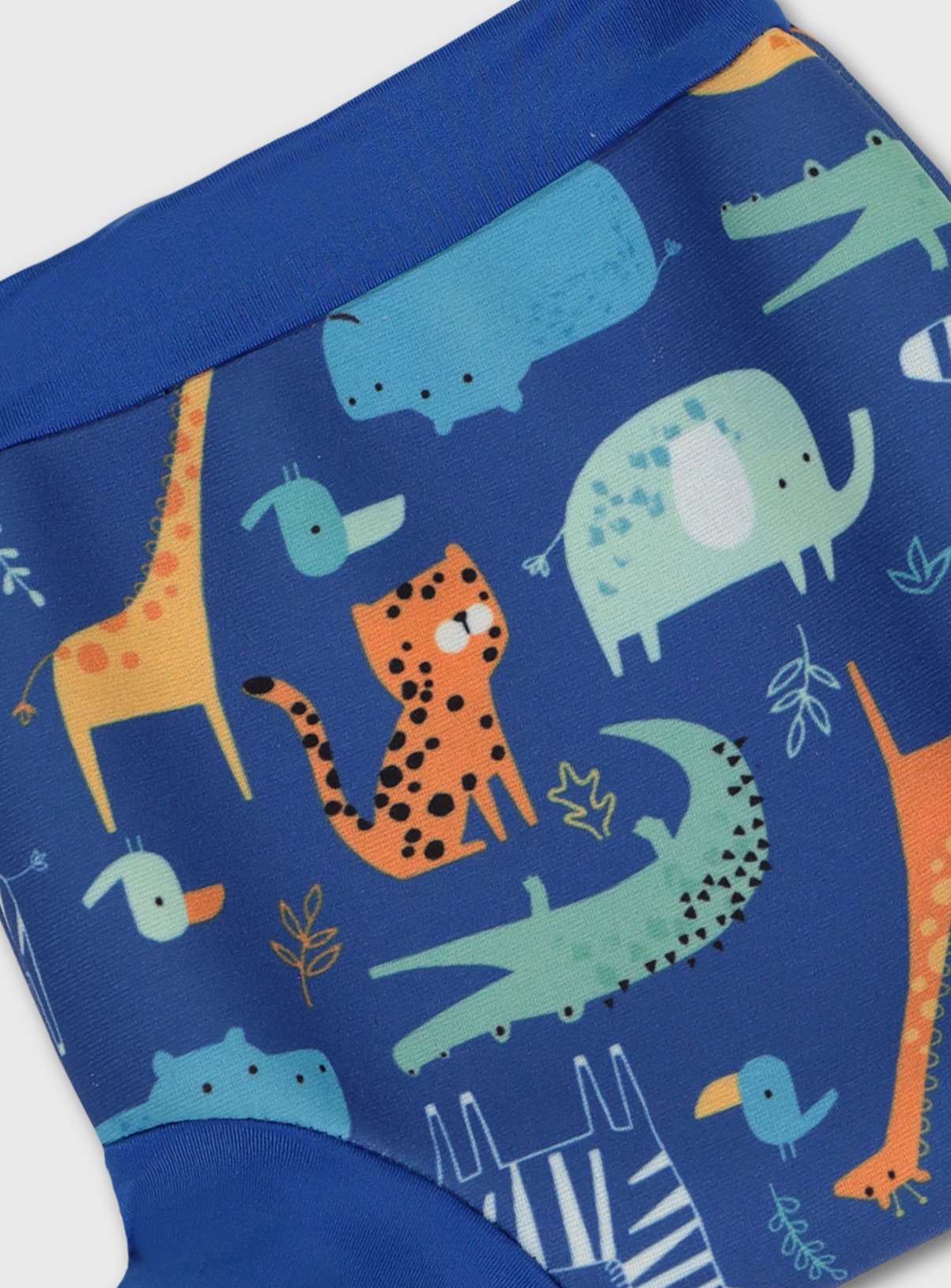 Banana Bite Blue Animal Print Swim Nappy Review