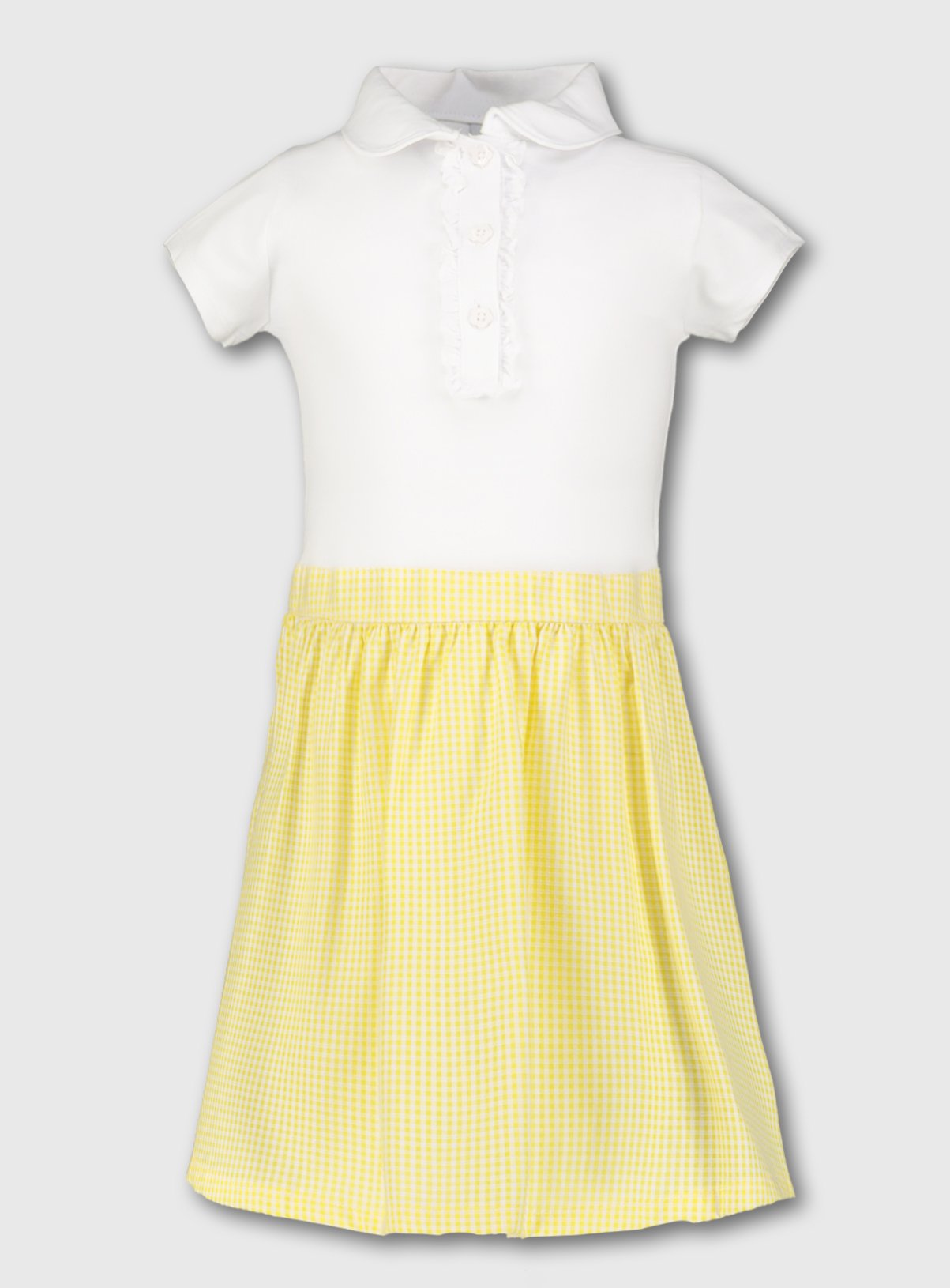 Yellow Gingham School T-Shirt Dress Review