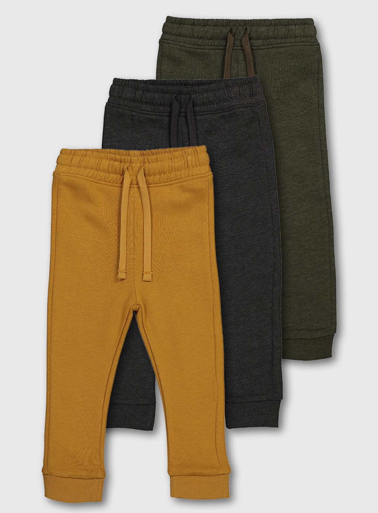 Mustard, Grey & Khaki Joggers 3 Pack Review