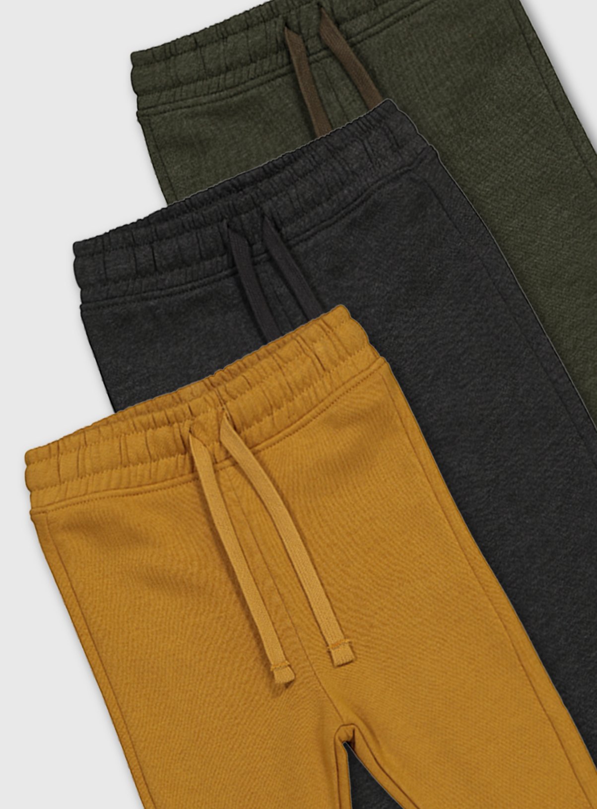 Mustard, Grey & Khaki Joggers 3 Pack Review