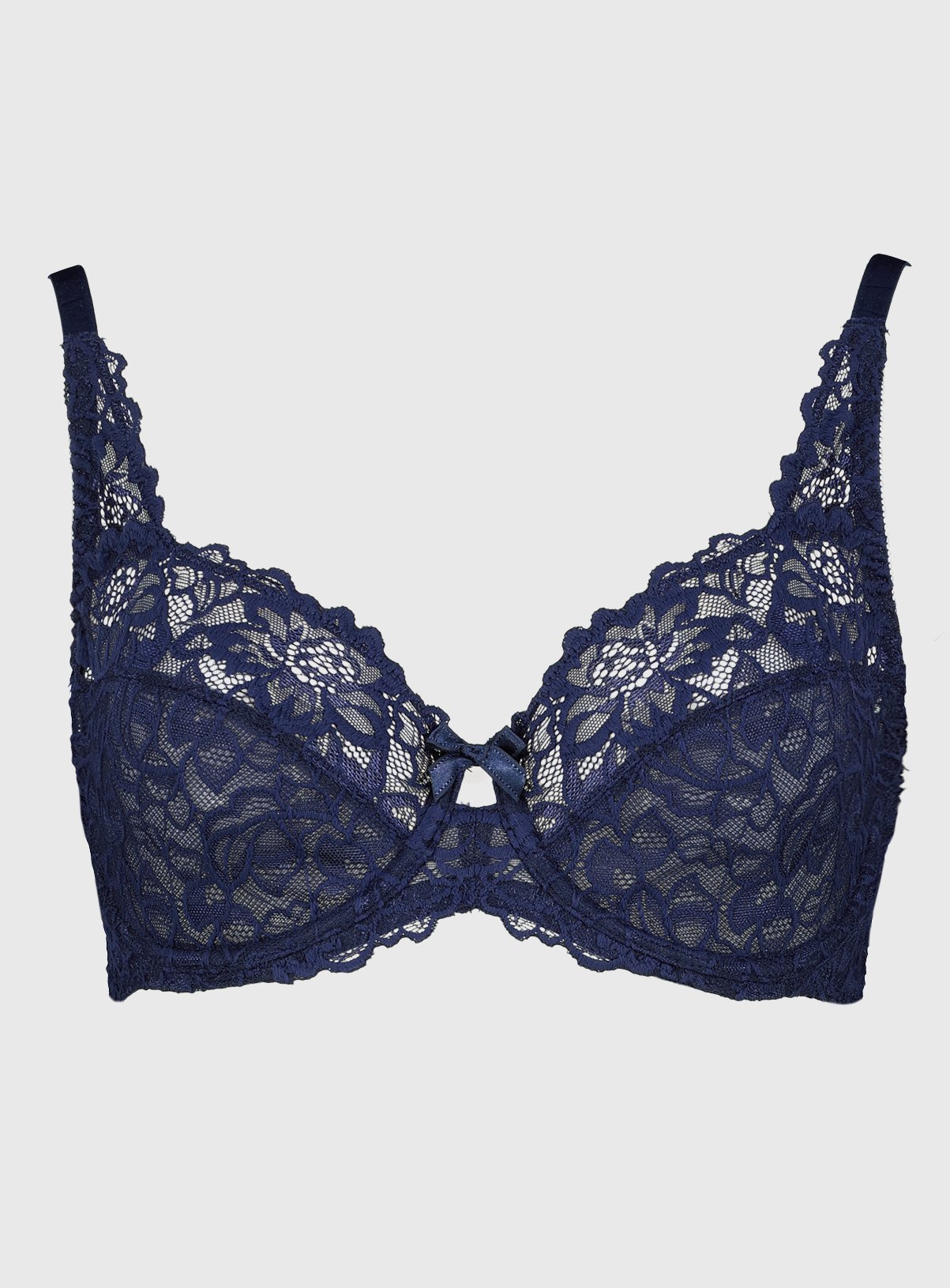 Navy Comfort Lace Full Cup Bra Reviews Updated May 2024