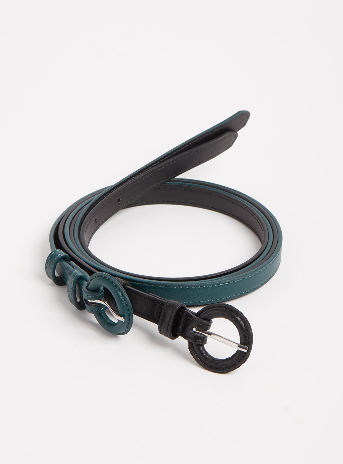 Black & Teal Green Thin Belt 2 Pack Review