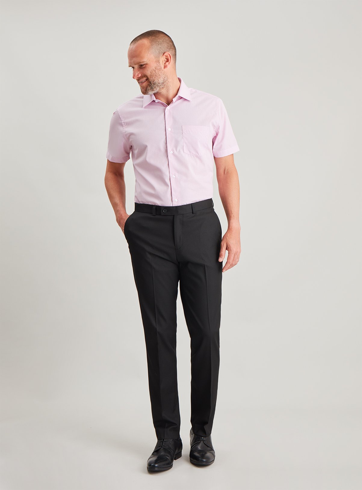 Black Slim Fit Trousers With Stretch Review