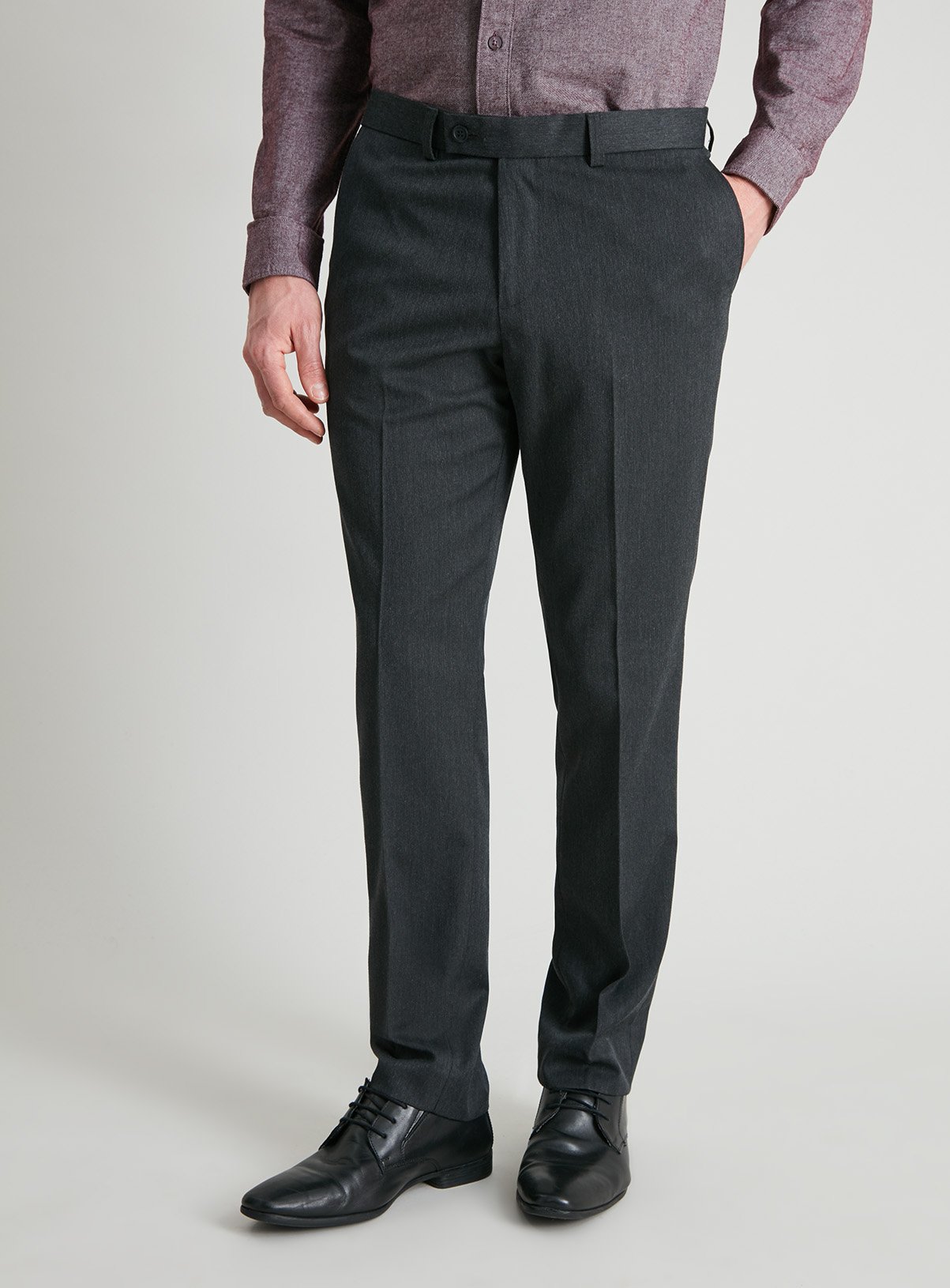 men's grey formal trousers