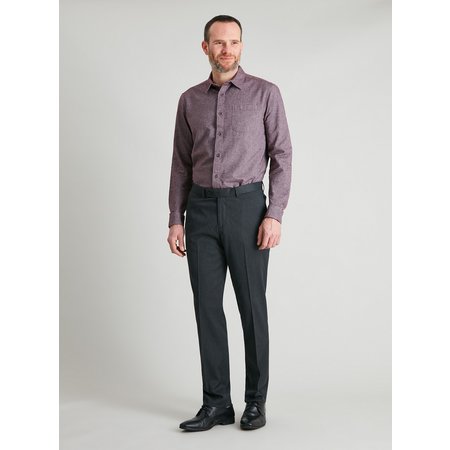 Grey Gaberdine Slim Fit Trousers - W36 L29