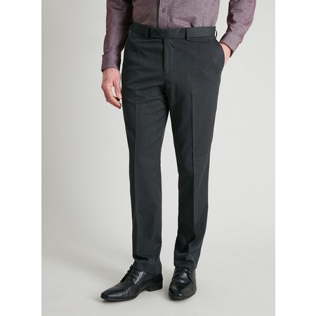 Grey Gaberdine Slim Fit Trousers - W36 L33