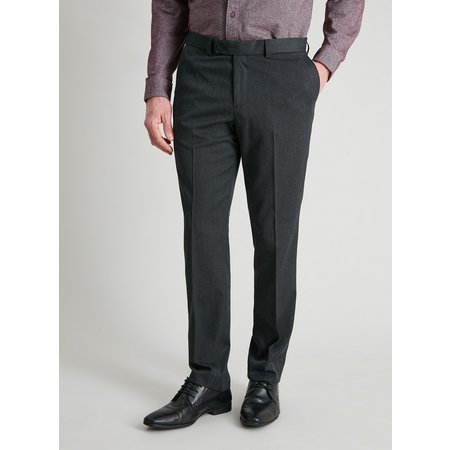 Grey Gaberdine Slim Fit Trousers - W42 L29