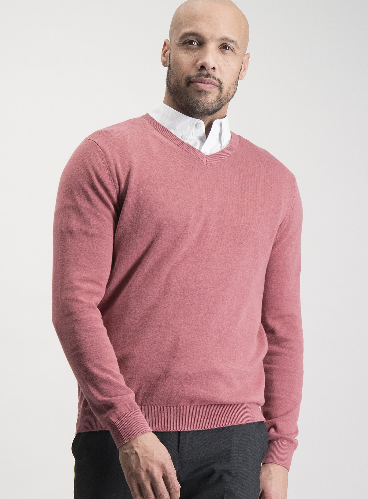 Dusky Pink V-Neck Jumper Review