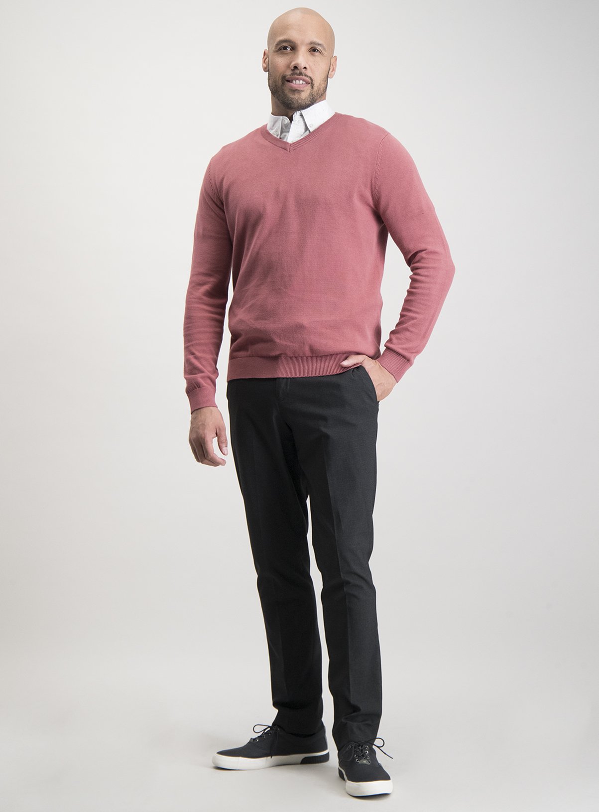 Dusky Pink V-Neck Jumper Review