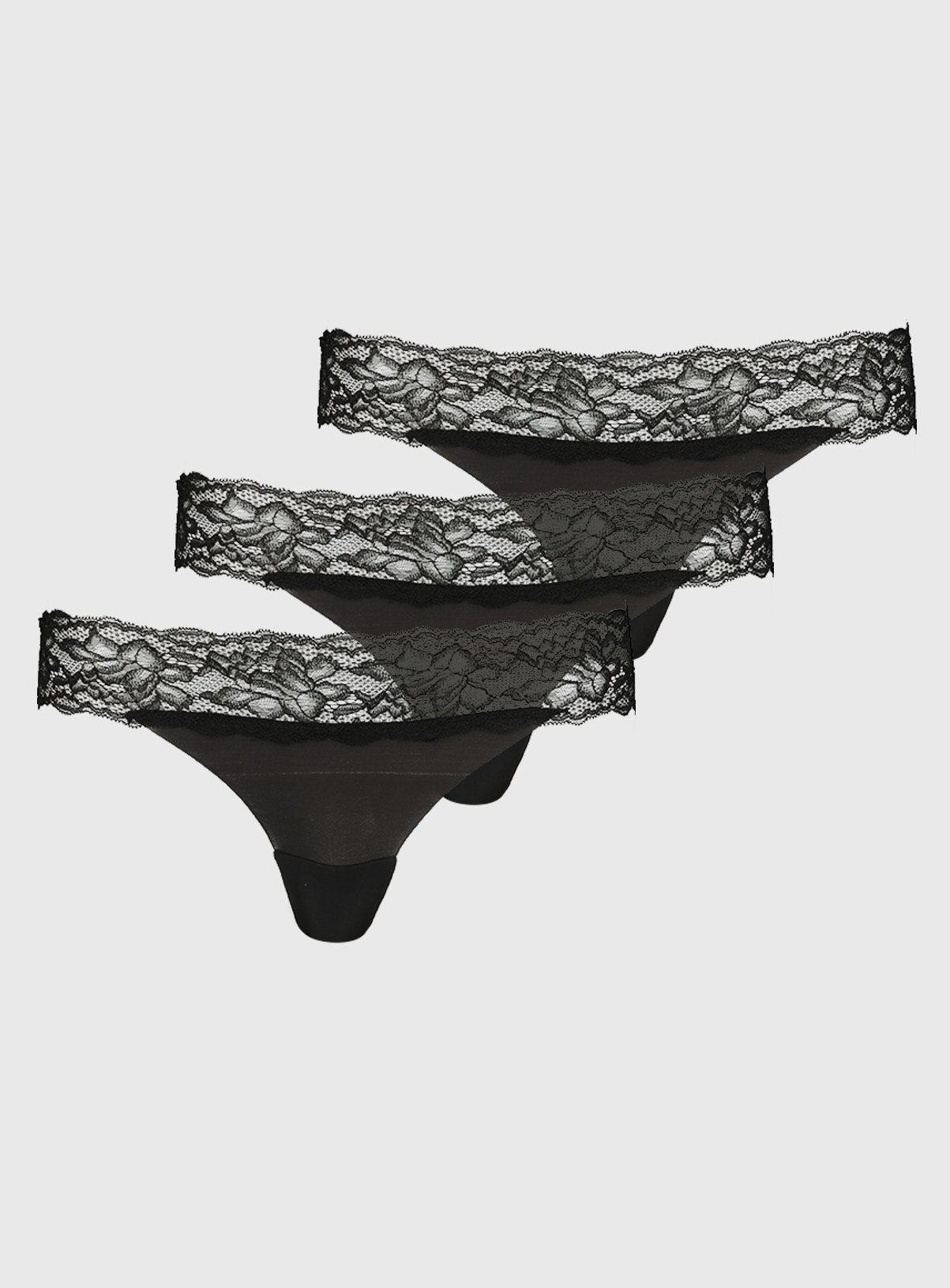 Black Lace Top Thong 3 Pack Review