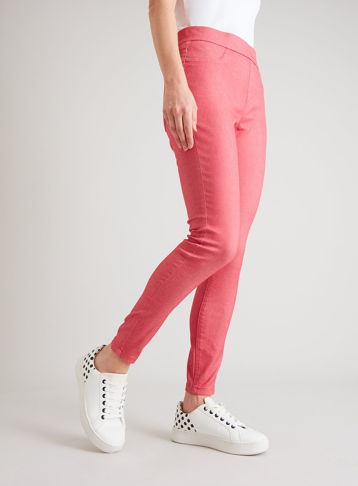 pink colour jeans pant