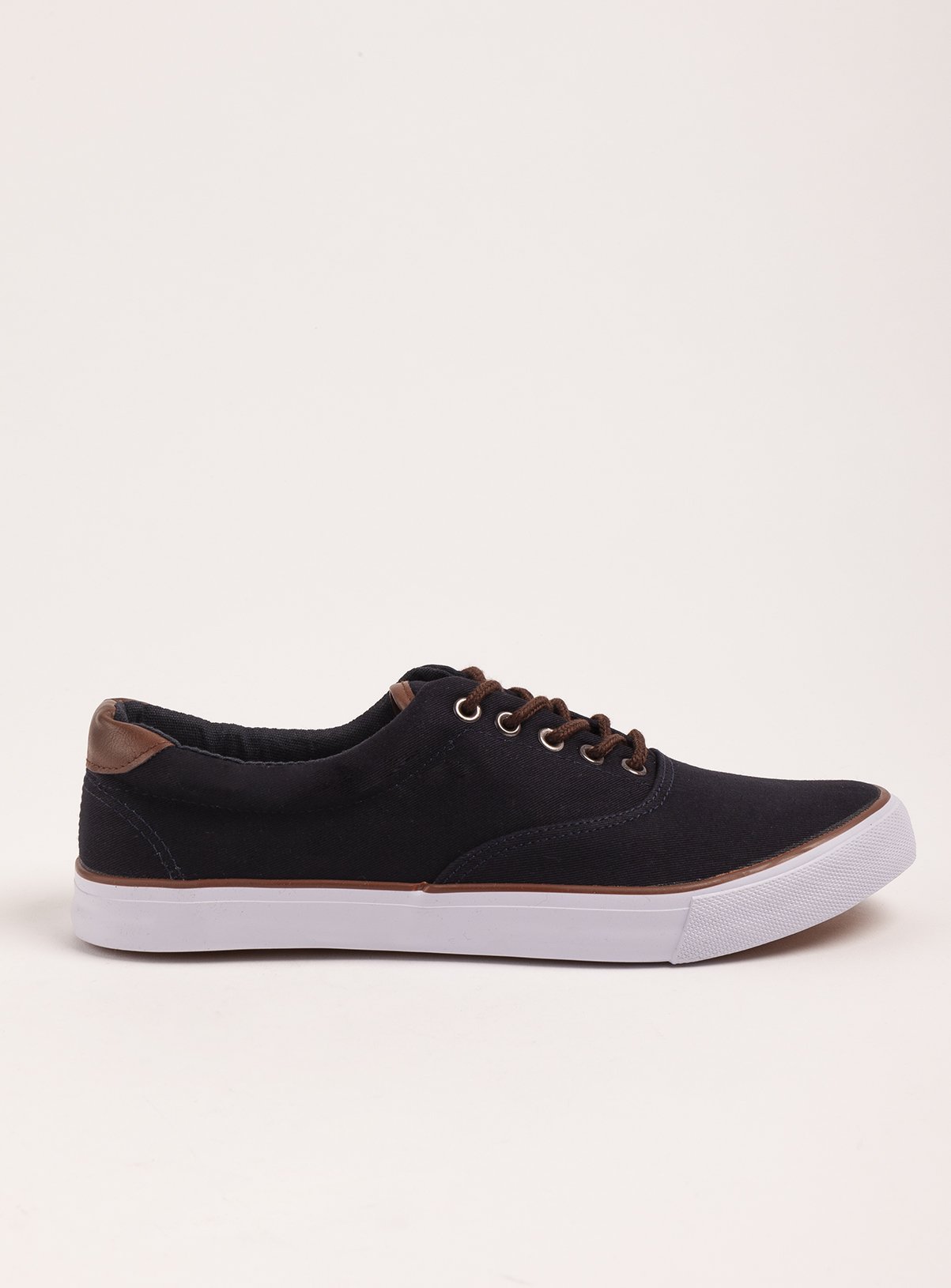 Navy Lace Up Canvas Trainers Review