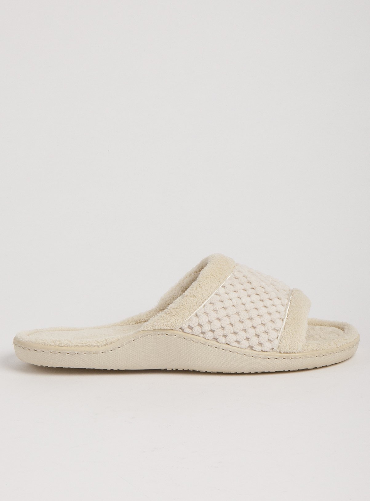 open toe mule slippers