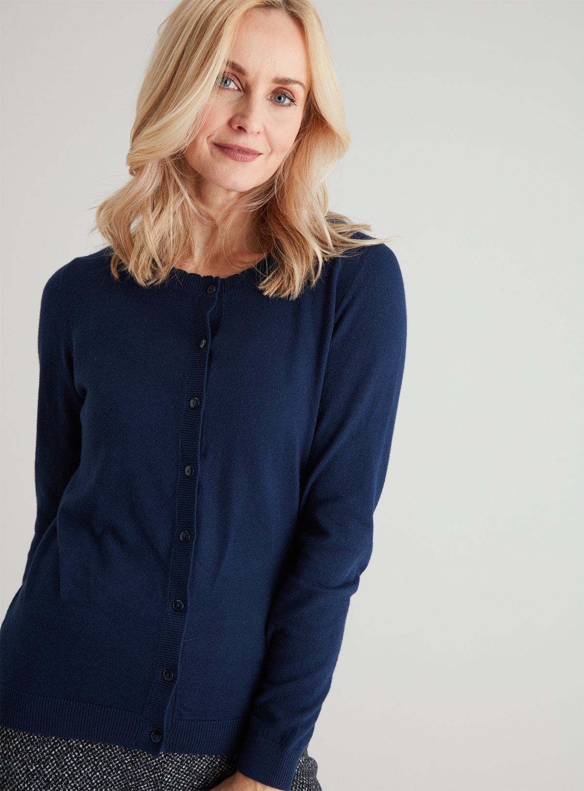 Navy Scallop Neck Cardigan Reviews - Updated April 2024