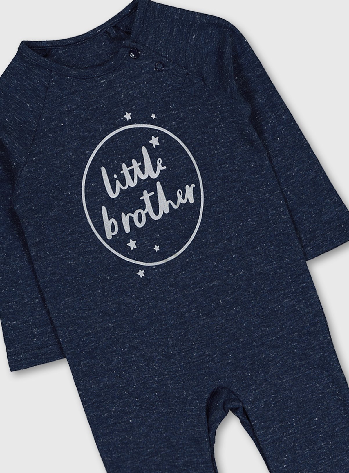 Navy Marl & Silver 'Little Brother' Sleepsuit Review