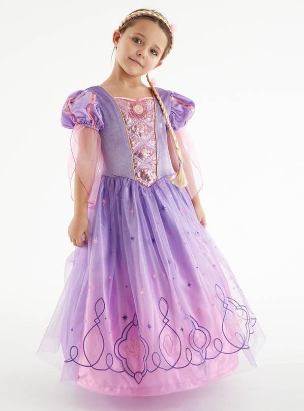 disney princess with violet gown