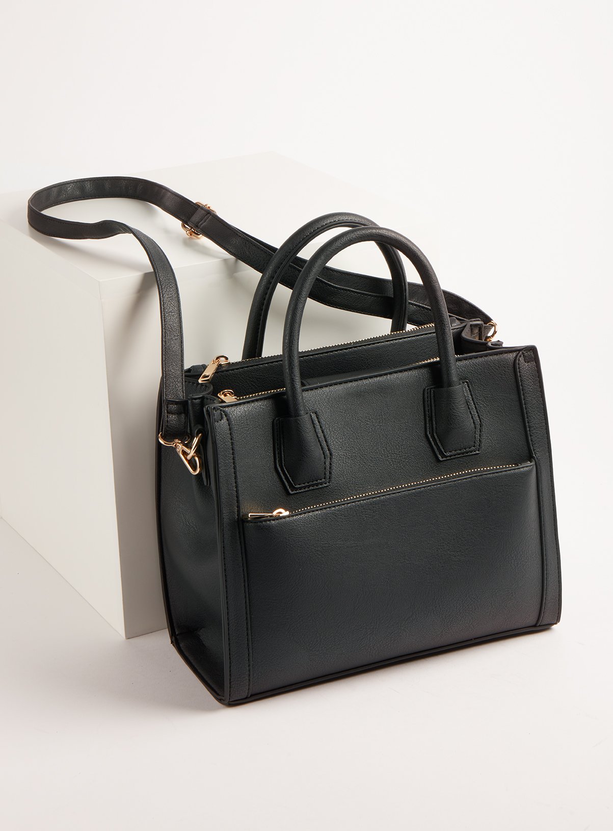 Black Faux Leather Handbag Review