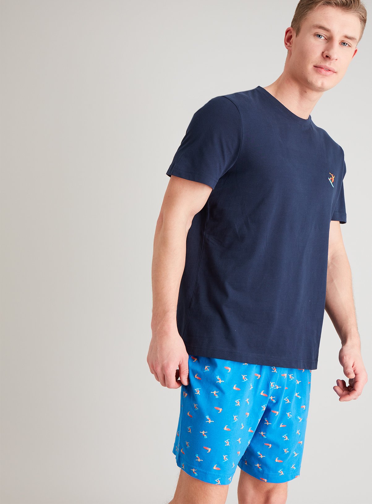 Blue & Navy Surfer Shortie Pyjamas Review