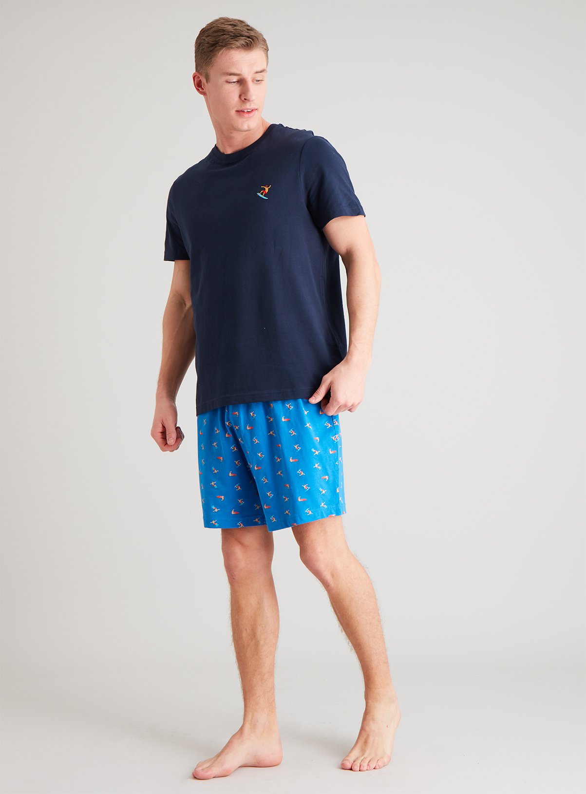 Blue & Navy Surfer Shortie Pyjamas Review