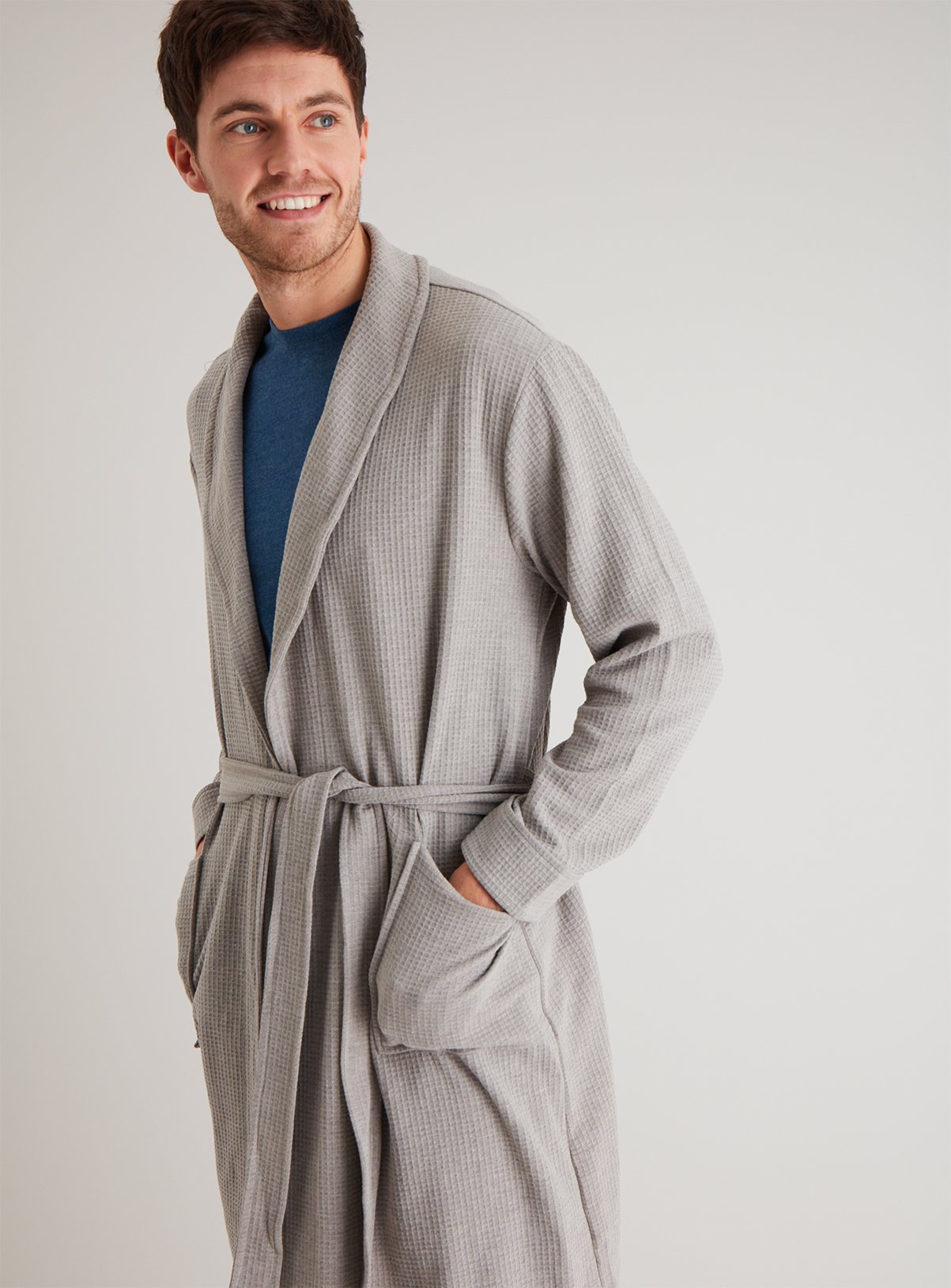 Grey Waffle Dressing Gown Review