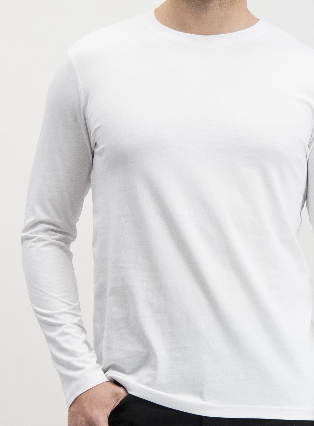 White Plain Long Sleeve T-Shirt Review