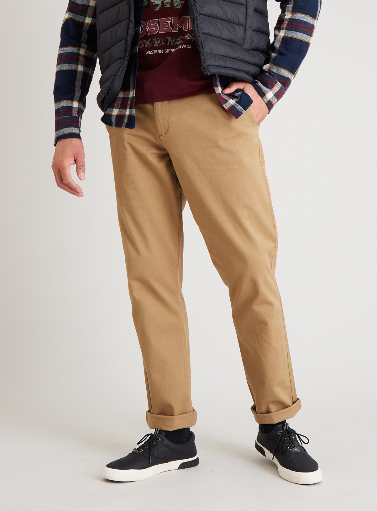 Stone Tapered Fit Chinos With Stretch Review