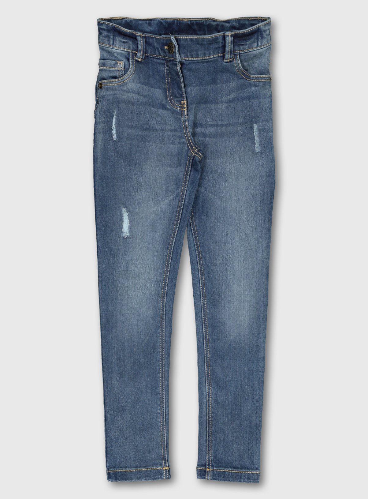 Blue Mid Wash Super Stretch Denim Jeans Review