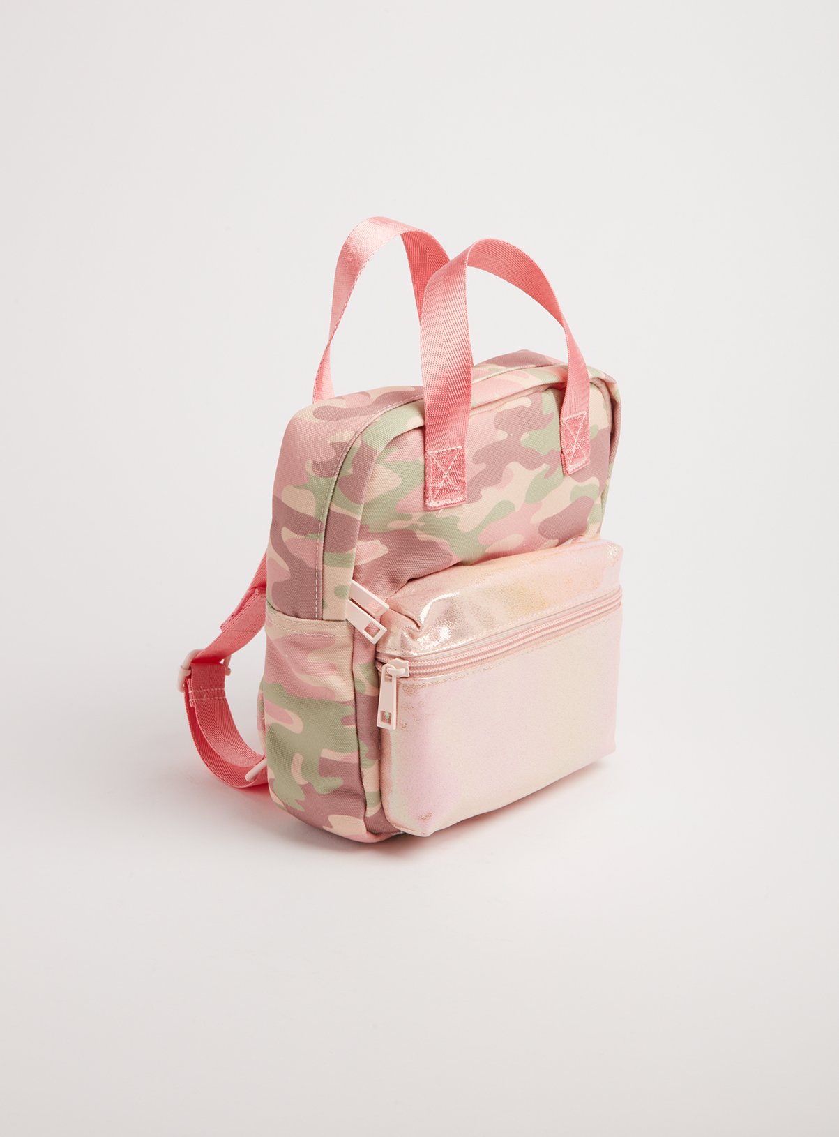 Pink & Green Camo Woven Backpack Review