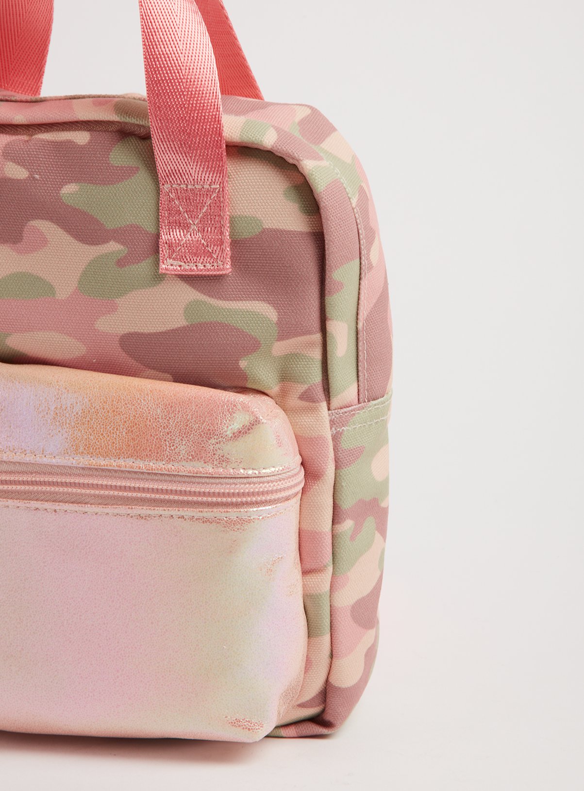 Pink & Green Camo Woven Backpack Review