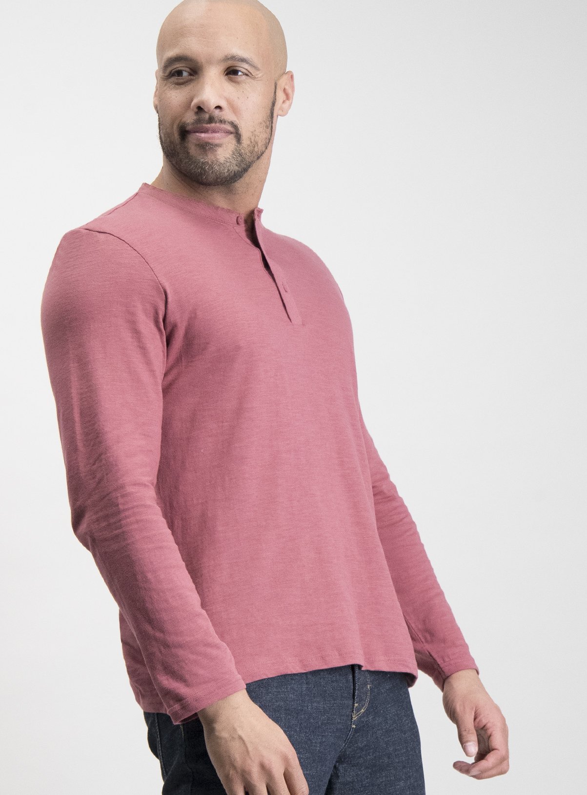 Pink Slub Grandad Long Sleeve Top Review