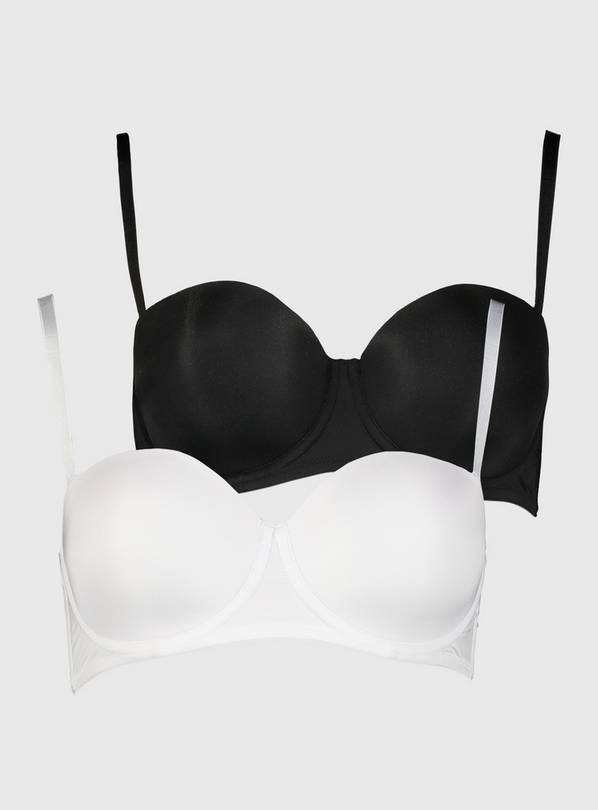 Buy Black & White Multiway Bras 2 Pack 36DD Bras Argos