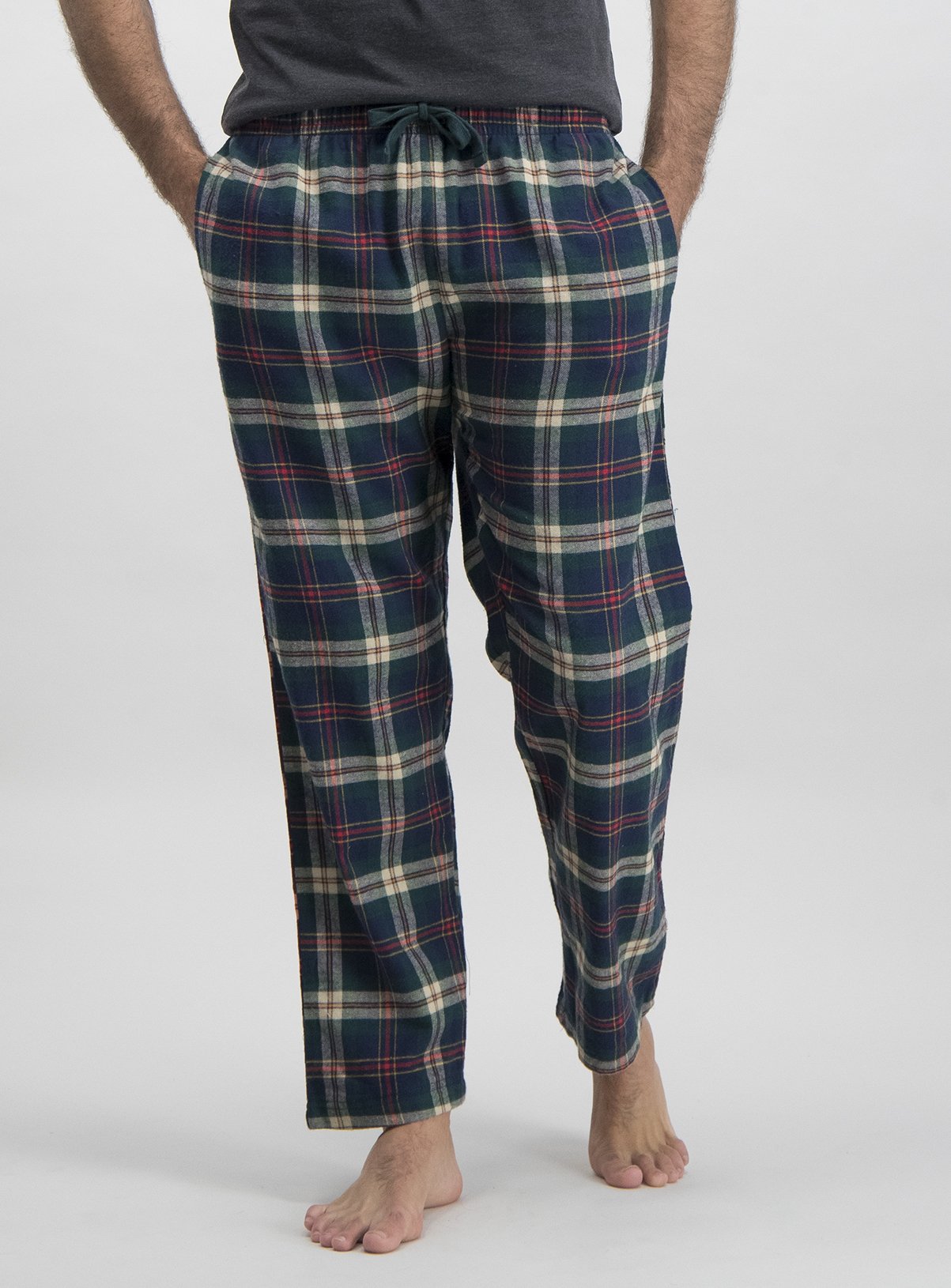 Dark Green & Navy Check Pyjama Bottoms Review