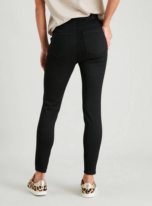 Buy Black High Waisted Skinny Jeggings With Stretch 16R, Jeans
