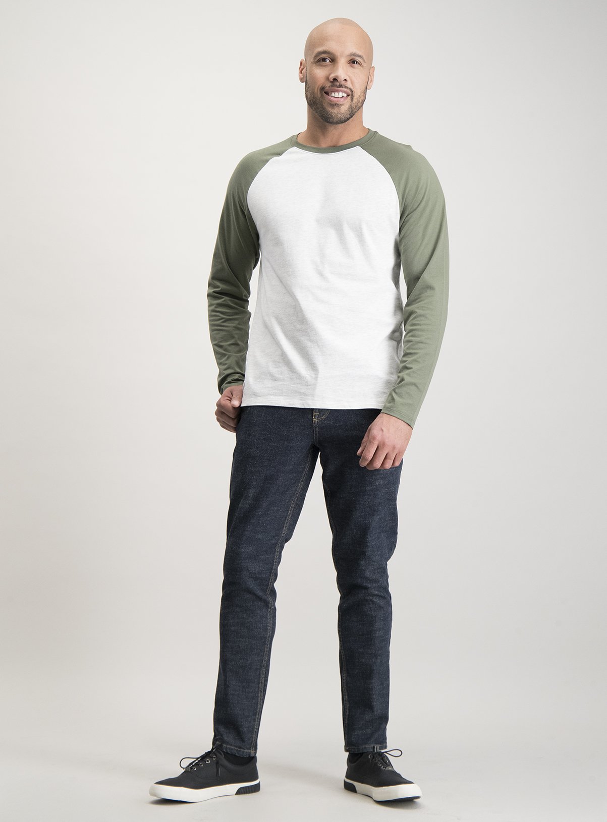 Khaki & Oatmeal Marl Long Sleeve Raglan Top Review