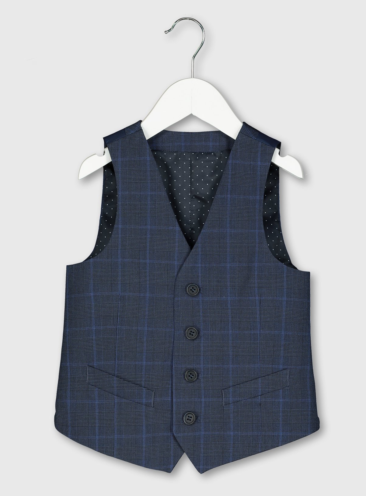 Blue Check Formal Waistcoat Review