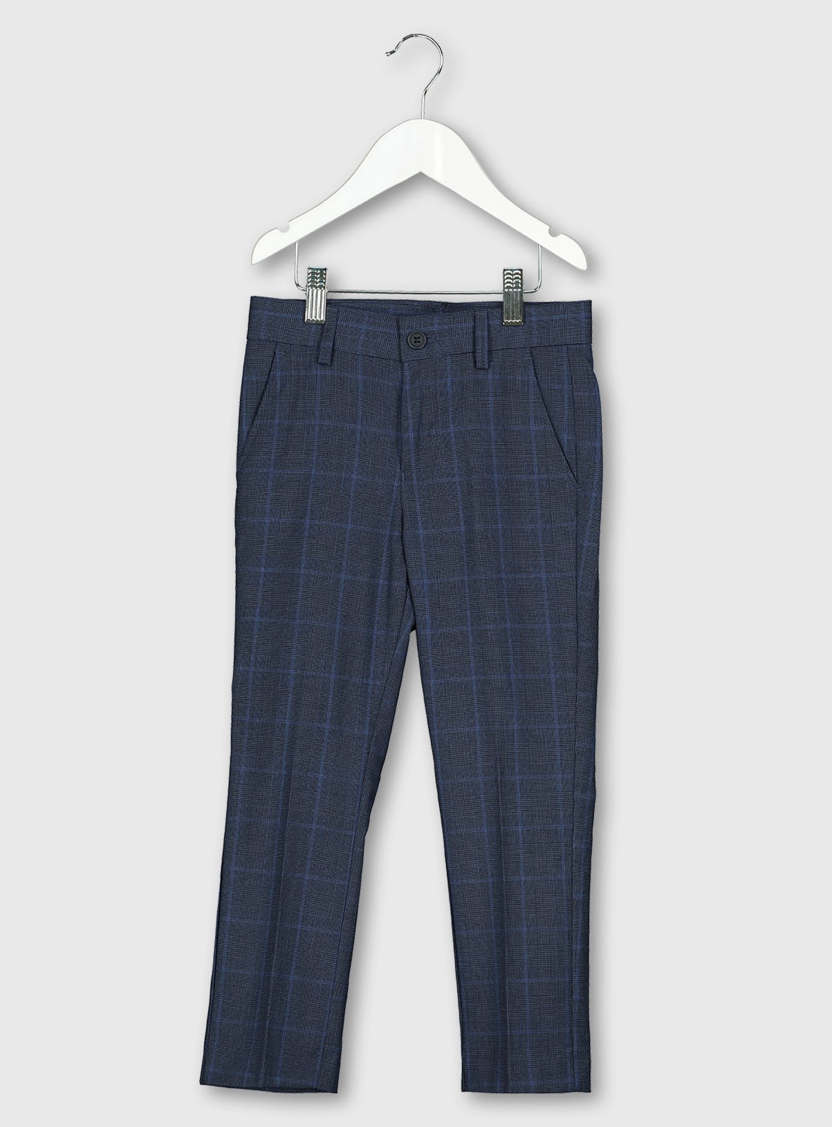 Blue Check Formal Trousers Review