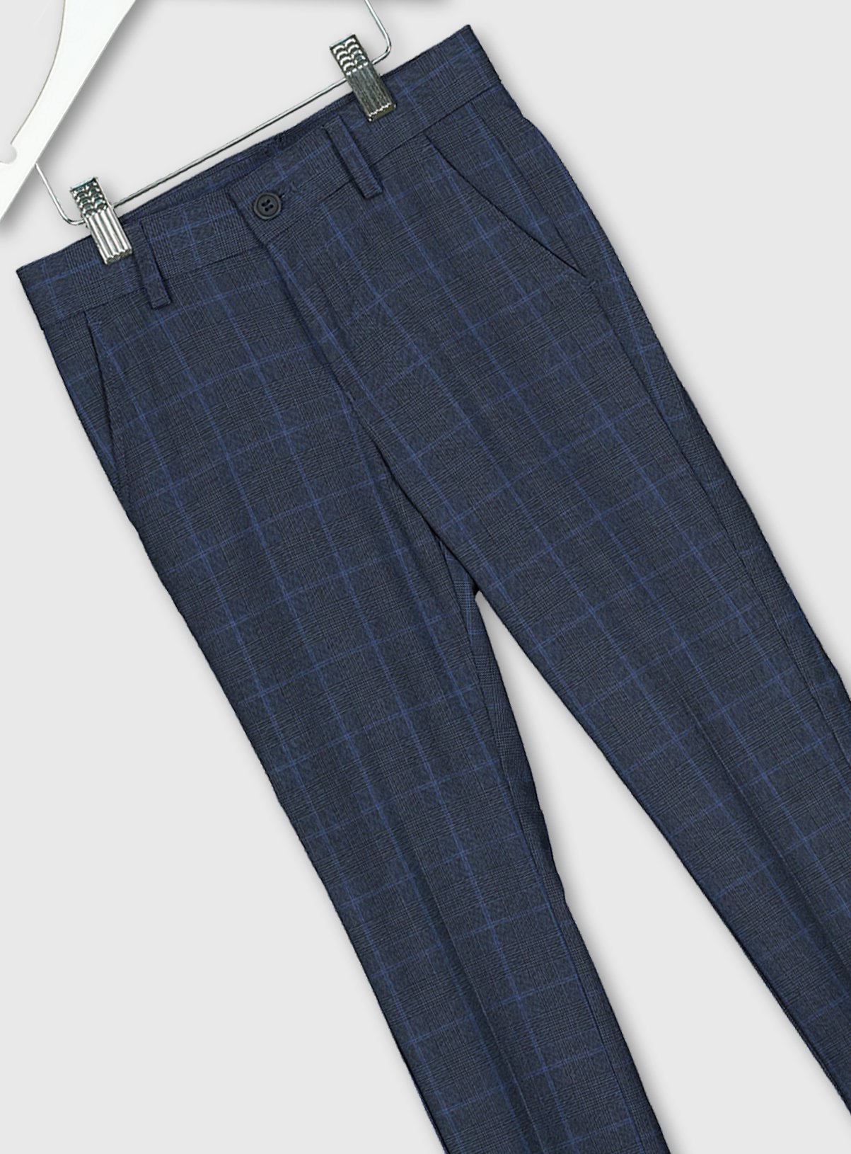 Blue Check Formal Trousers Review