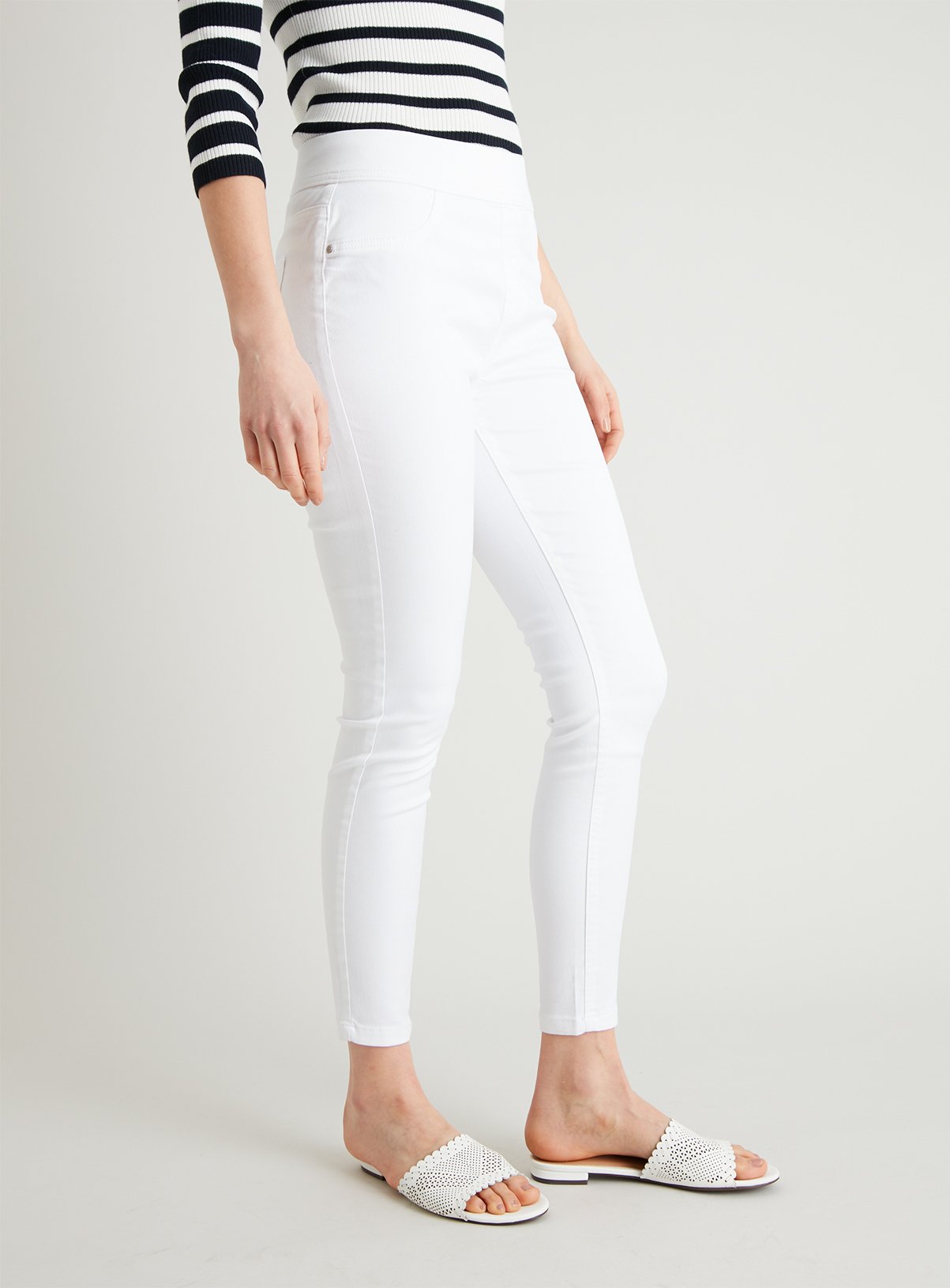 sainsburys white leggings