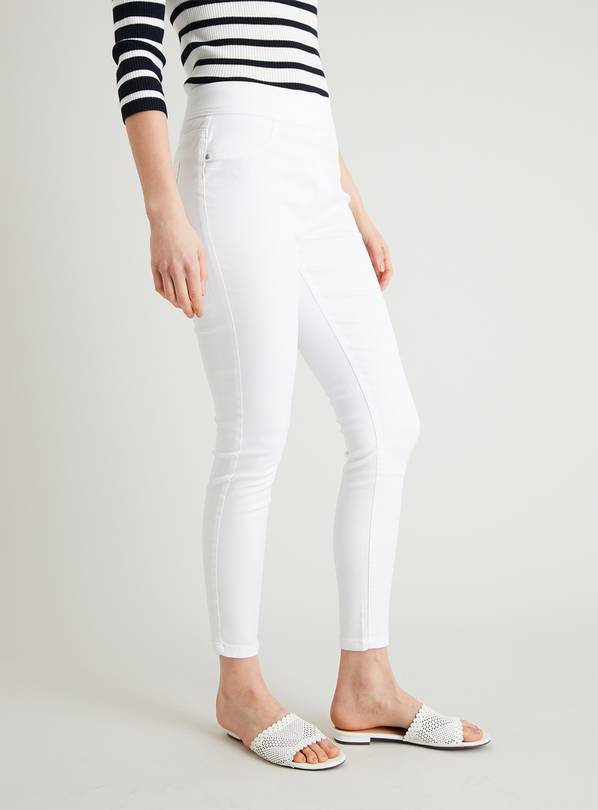 Buy Off White Skinny Jeggings 12 Leggings Tu